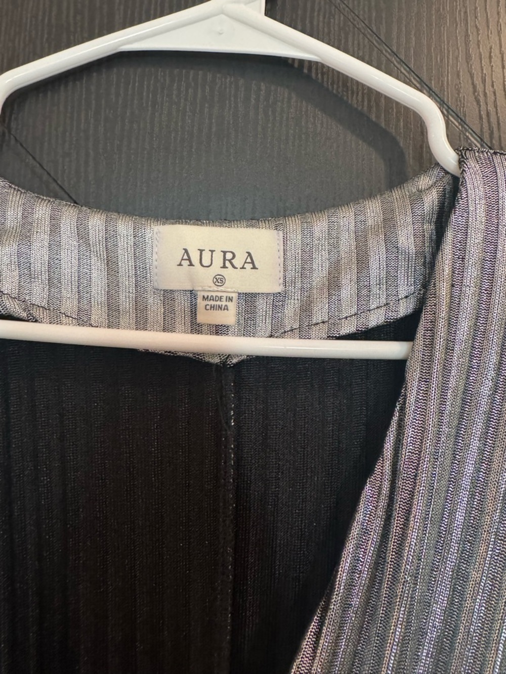 AURA Metallic Pleated Wrap Maxi Dress- Metallic Silver Size XS - Picture 2 of 4